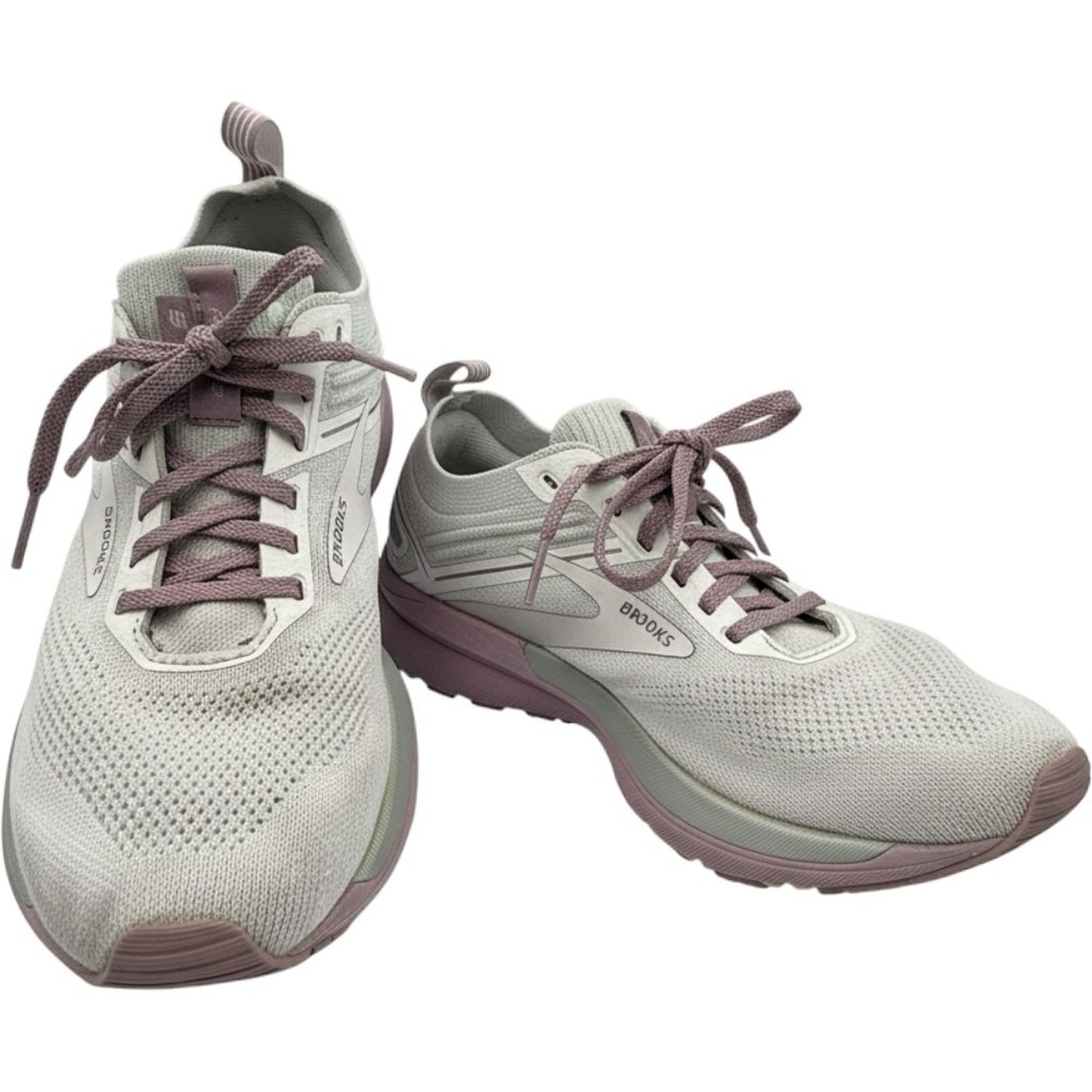 Brooks Ricochet 3 1203481B159 Gray Lavendar Running Sneaker Shoes Woman Size 7 - Picture 1 of 12